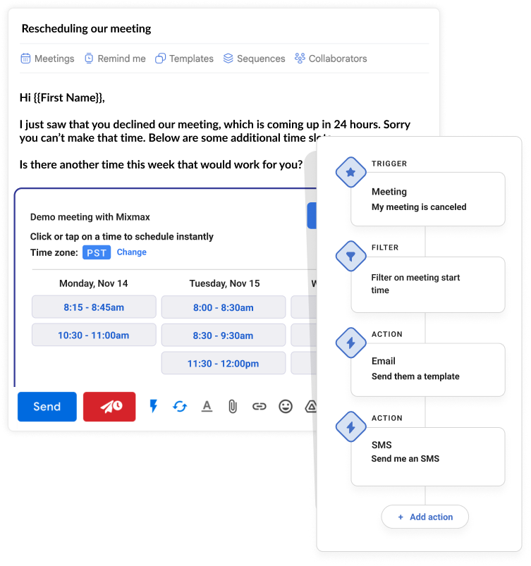 Mixmax meeting automation