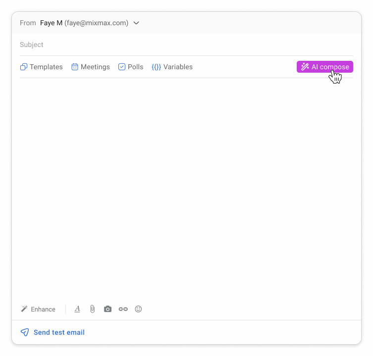 Mixmax AI email compose