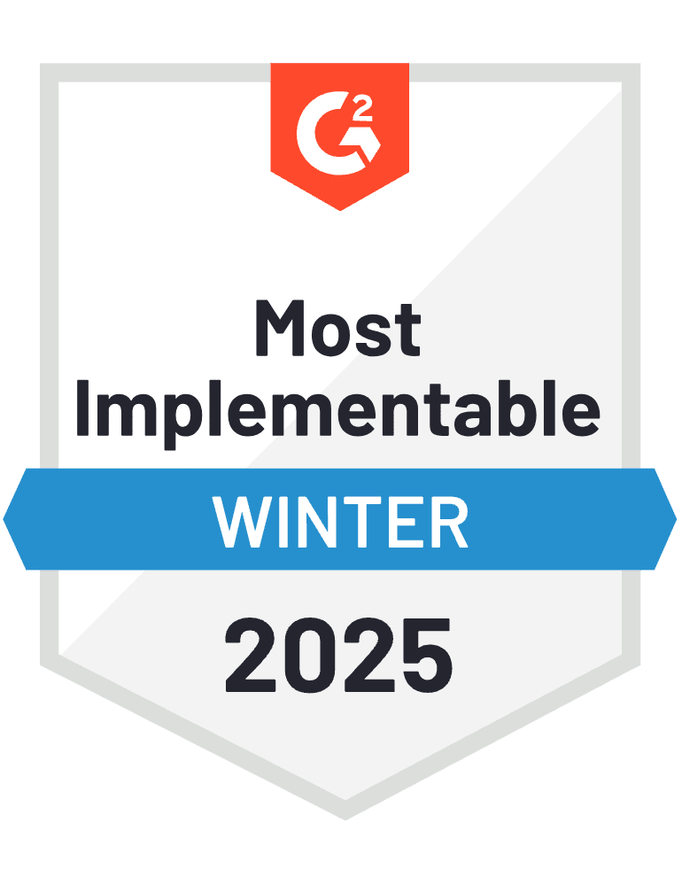 Most implementable winter 2025 G2 Badge