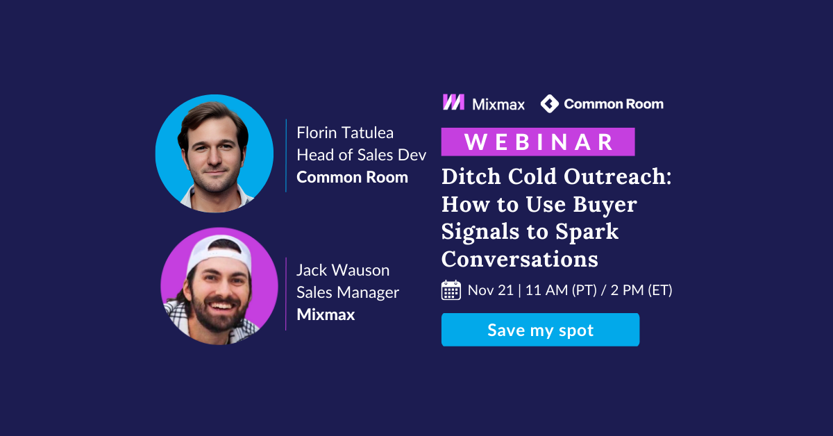 Ditch Cold Outreach: How to Use Buyer Signals to Spark Conversations